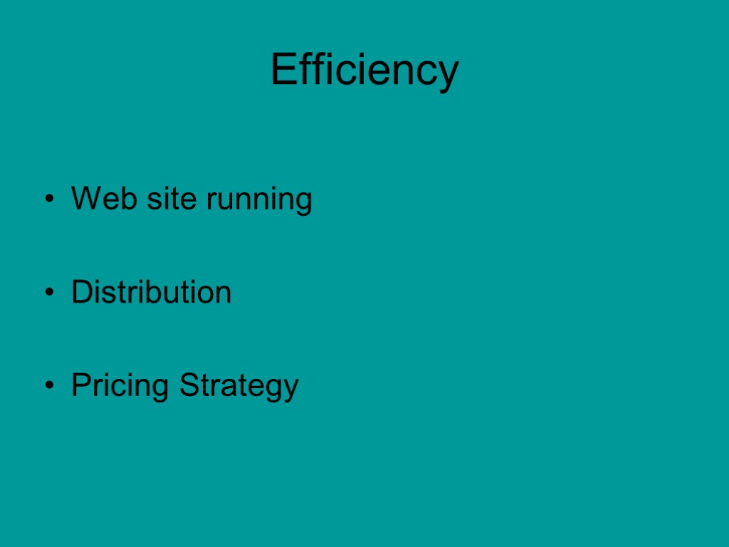 Efficiency Web site running Distribution Pricing Strategy